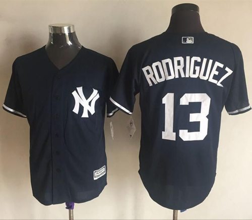 Yankees #13 Alex Rodriguez Navy Blue New Cool Base Stitched MLB Jersey